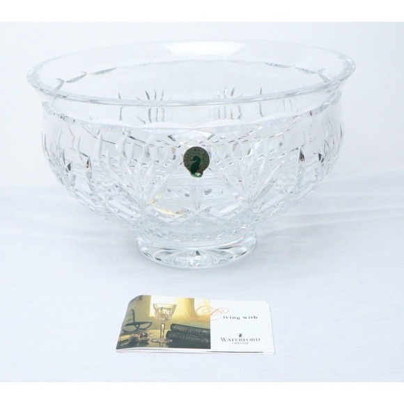 Waterford Other - Waterford Killarney Irish Crystal Bowl 10" × 6" Hand Cut Elegant Centerpiece NEW